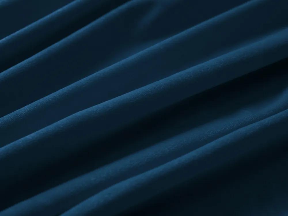 Biante Veľký zamatový oválny obrus Velvet Premium SVP-001 Petrolejovo modrá 260x320 cm