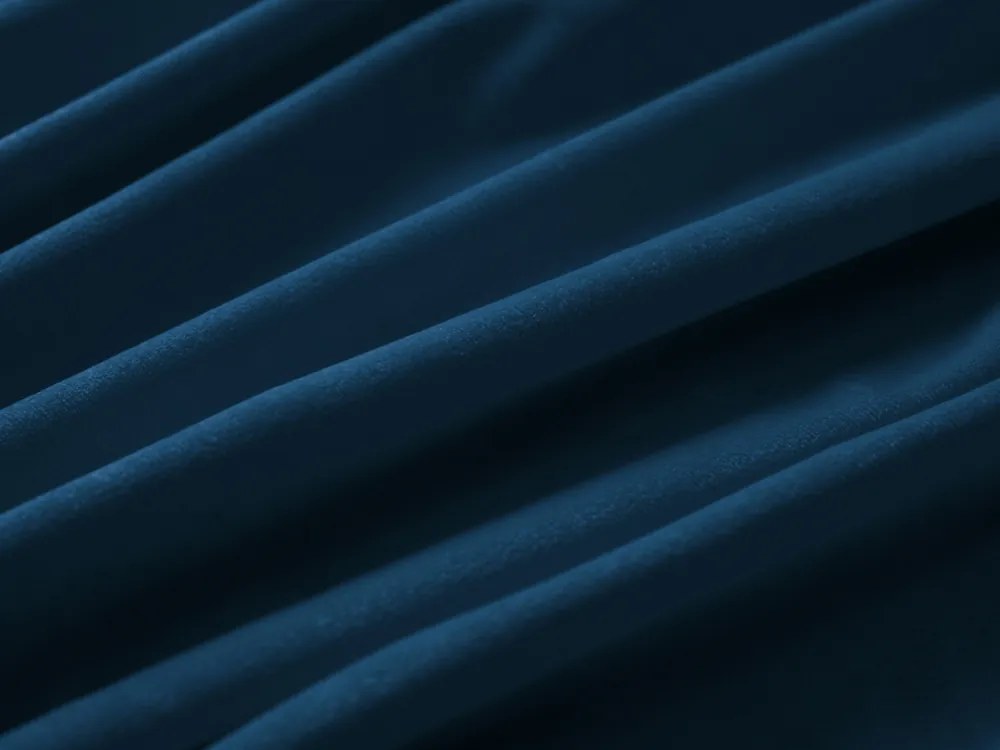Biante Zamatový oválny obrus Velvet Prémium SVP-001 Petrolejovo modrý 100x160 cm