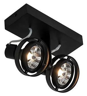 Moderné bodové svetlo čierne 2-žiarovkové - Master 70