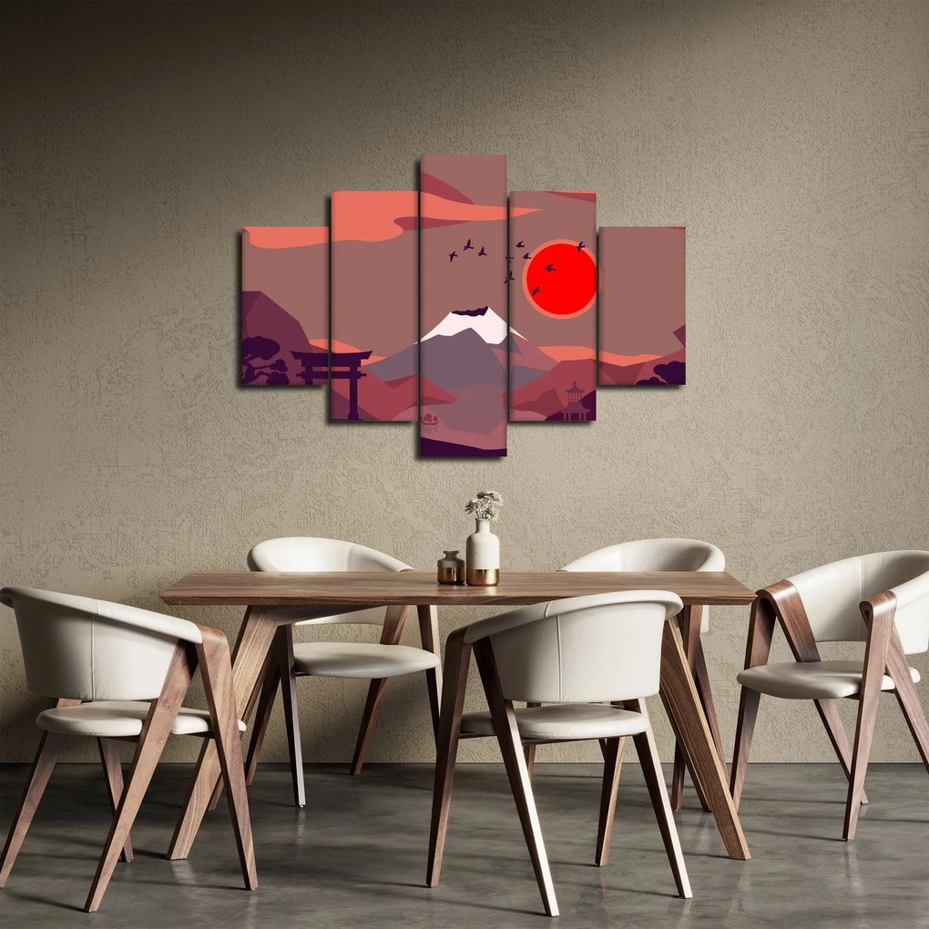 Obraz - Ilustrácie hory Fuji (150x105 cm)