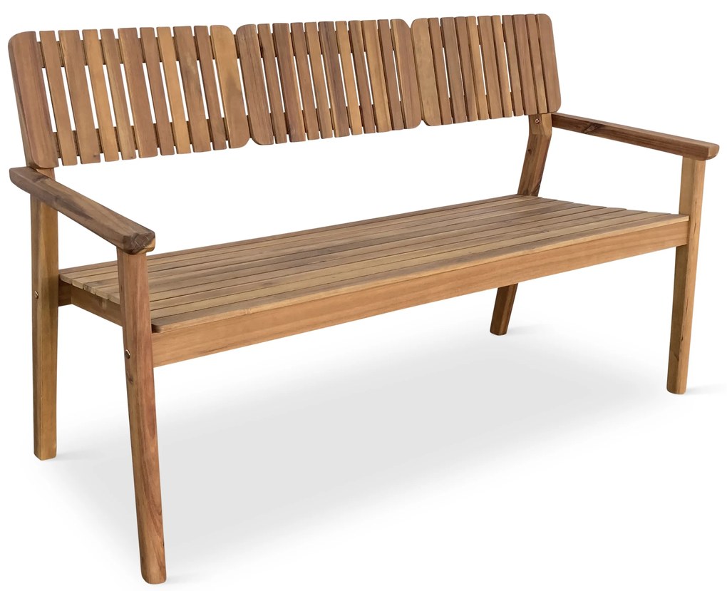 Noela Záhradná drevená lavička LUCY pre 3 osoby