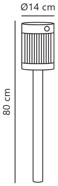 Nordlux - LED solárne svietidlo COUPAR LED/3,2W/5V IP44 čierna