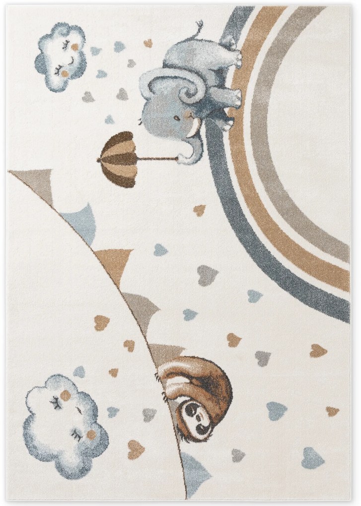 Villeroy & Boch, Detský kusový koberec Villeroy & Boch Boho Kids 106306 Cream Multicolor, 160x230, biela, viacfarebná, detská izba