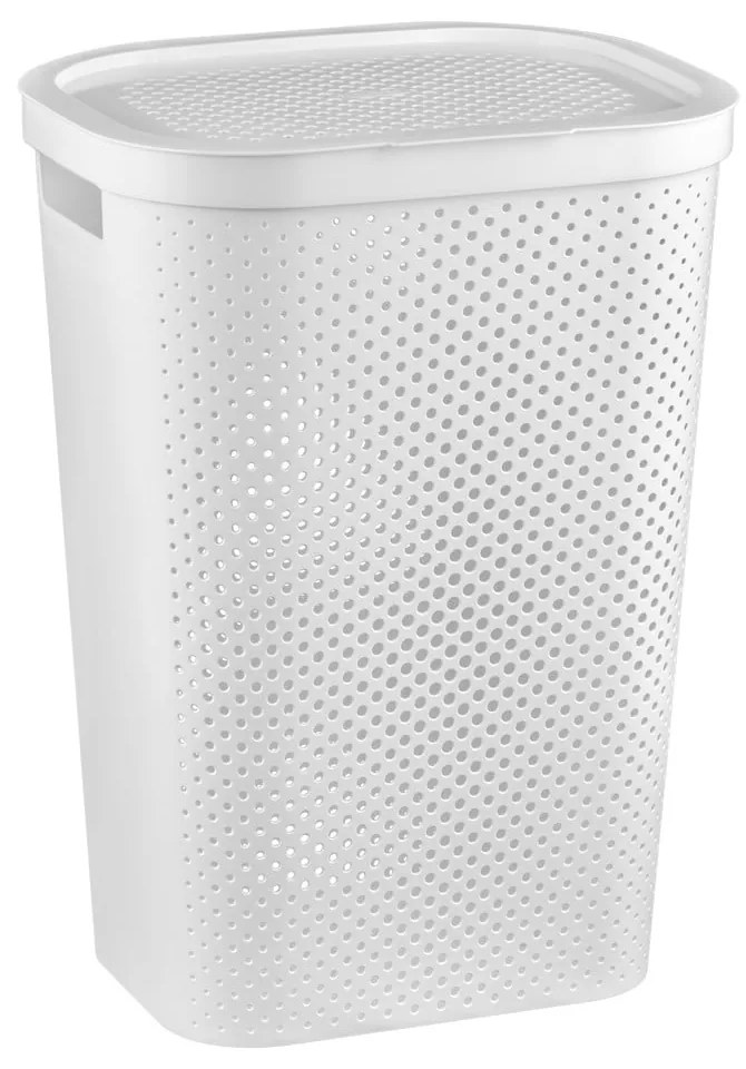 Biely plastový kôš na bielizeň 60 l Infinity – Curver