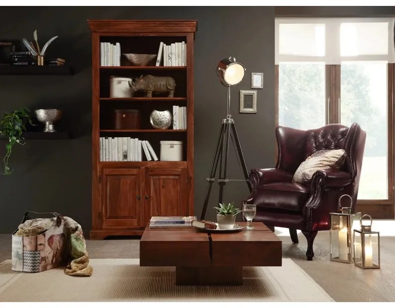 furniture-nabytek.cz - Kreslo ušák Chesterfield Pittsfield z pravej kože, červené