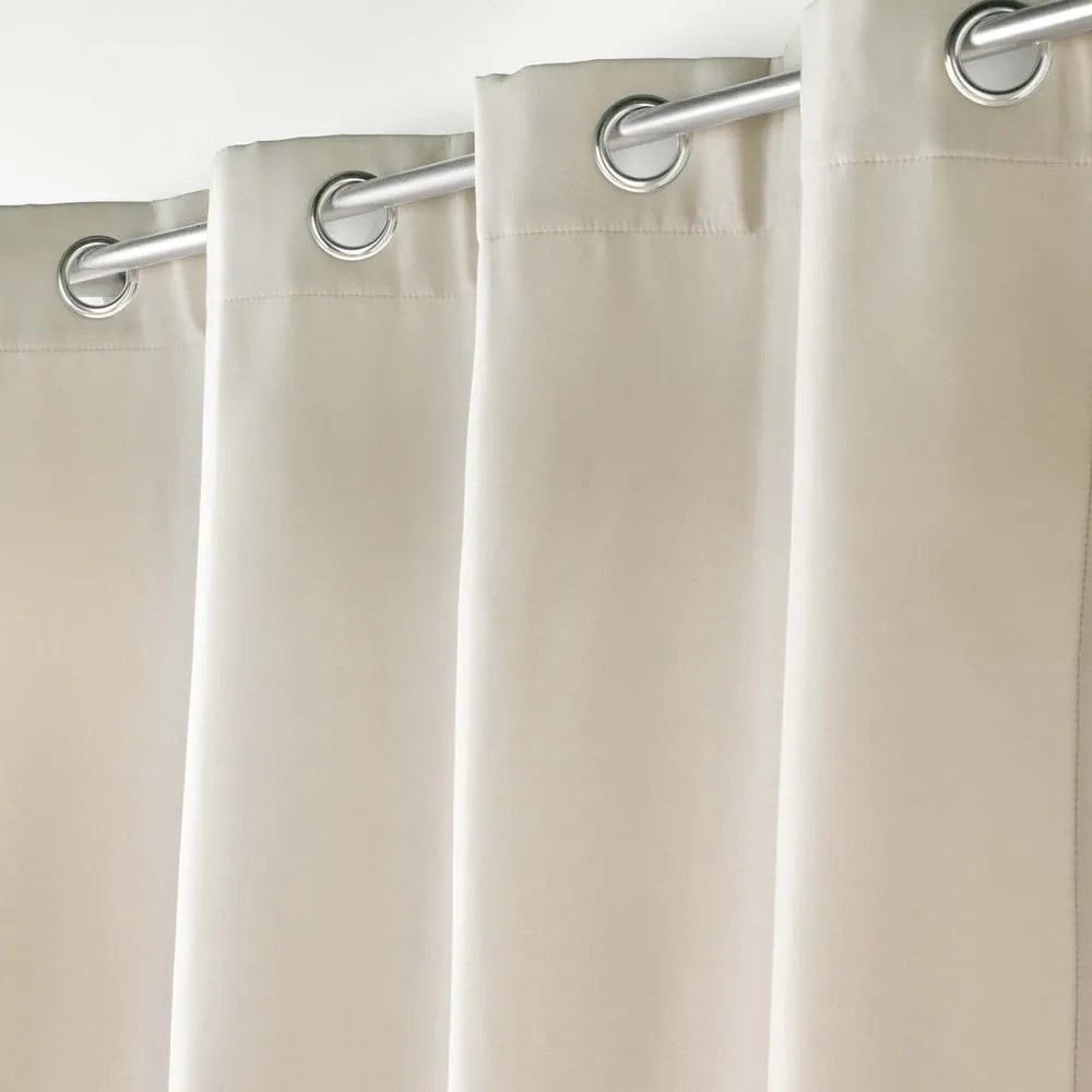 Béžový termo záves z mikrovlákna 135x260 cm Micropolar – douceur d'intérieur