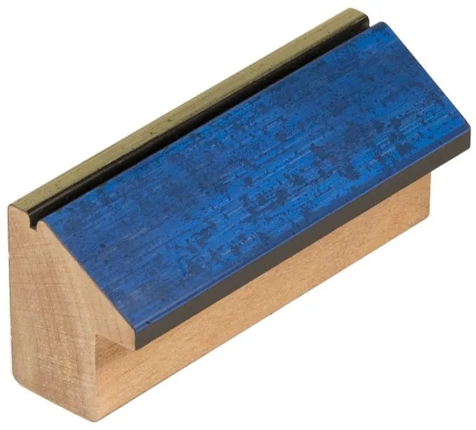 DANTIK rám na obraz 59,4x84 | INCLINATA colori modrá (Plexi Čiré)