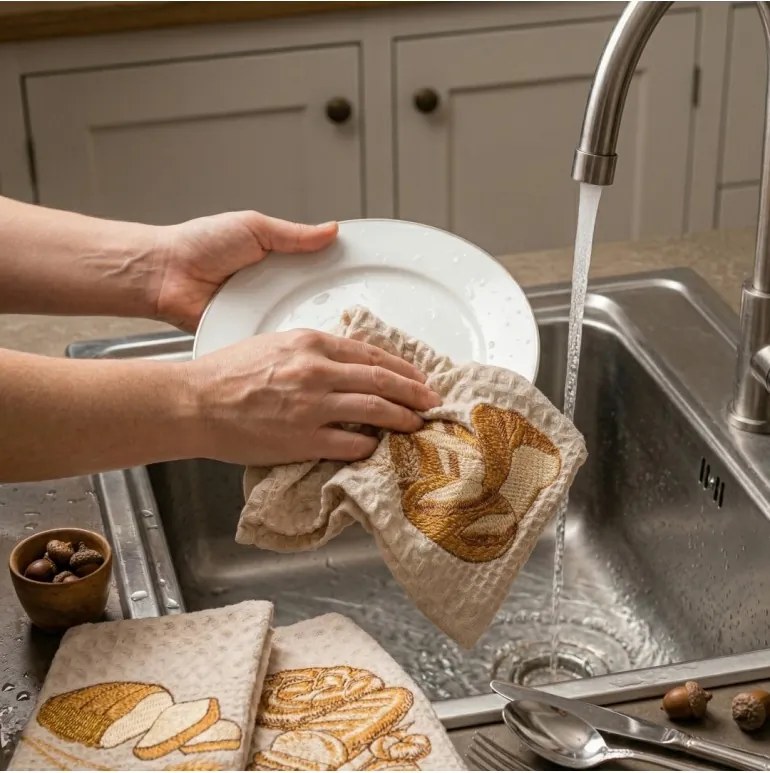 Utierky vaflové na riad Bread set 3 ks EMI