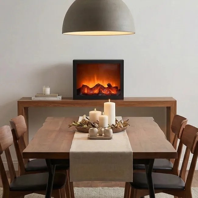 LED dekorácia v tvare krbu