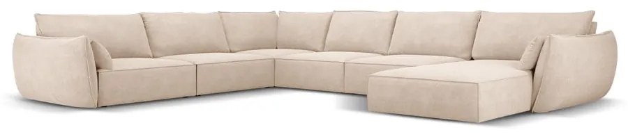 Béžová rohová pohovka (ľavý roh) Vanda - Mazzini Sofas