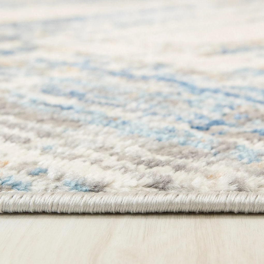 TA Koberec G505B BIELA/D_MODRÁ PORTLAND HIL Rozmer: 140x200 cm