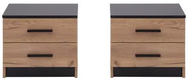 Sada 2 nočných stolíkov so zásuvkami MALI