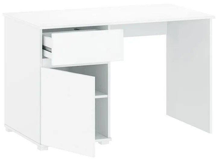 PC stôl 1D1S/120, biely lesk, LINDY