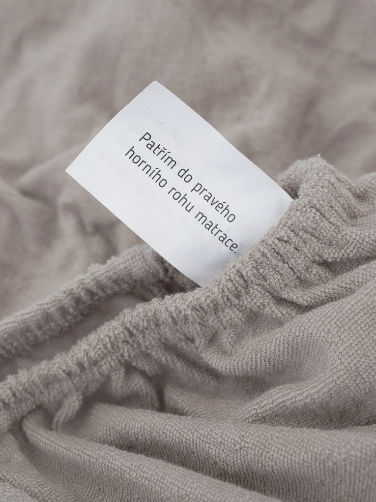 Froté plachta 140 × 200 cm - cappuccino