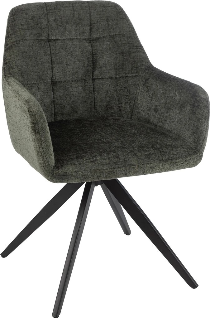 Zelená jedálenská stolička Louna - 56*58*85 cm