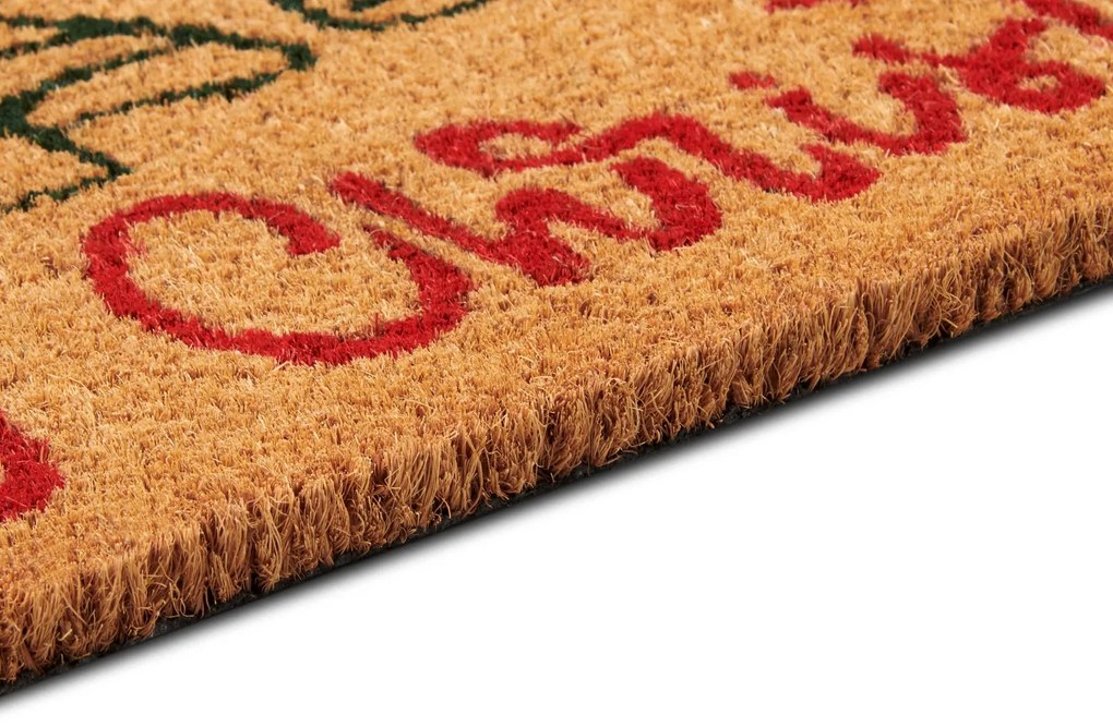 Rohožka Vianočné stromčeky 106196 - na von aj na doma, 40x70, hnedá, chodba / predsieň, Hanse Home