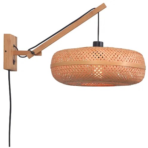 Nástenná lampa palawan natural prírodná 40 x 15 MUZZA