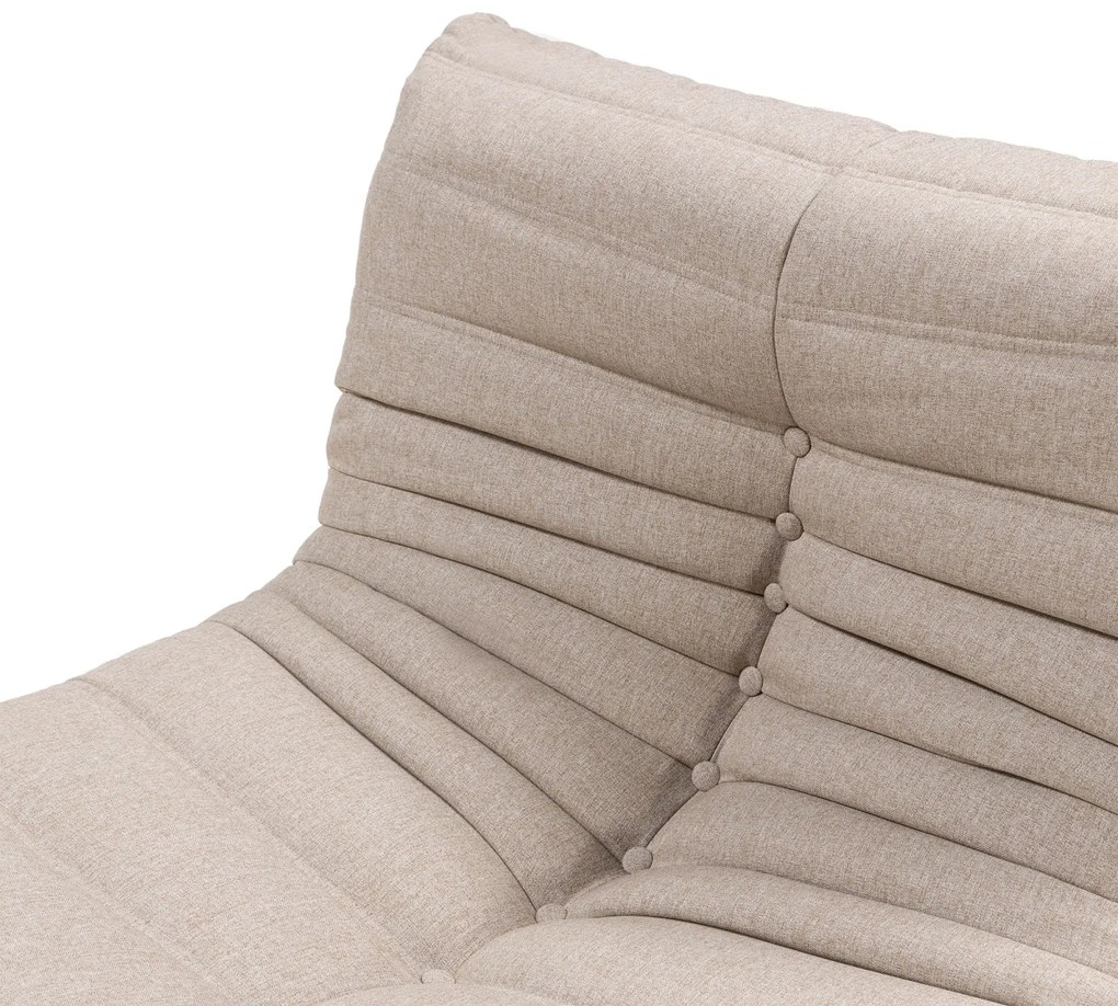 Designové křeslo Fugi béžovo-šedé