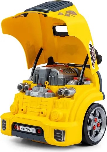 Auto s motorom N-GINE žlté