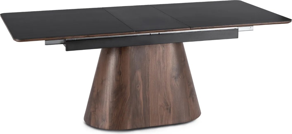 PROXIMA.store - Rozkladací jedálenský stôl LIZBONA FARBA: čierna, konštrukcia: orech