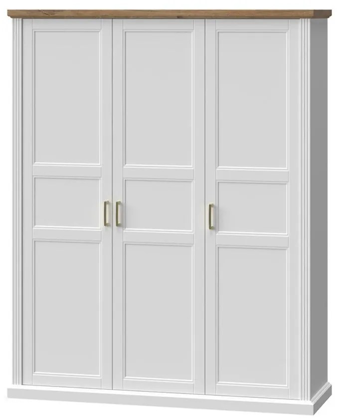 Skriňa 3d Tara p3/ta white/pacific walnut