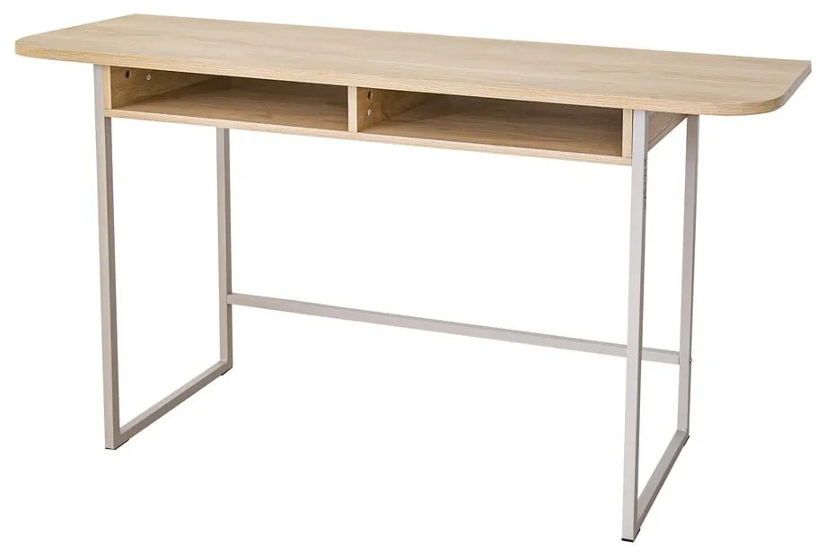 Konzolový stolík v dekore duba v prírodnej farbe 40x140 cm Darlington – Actona