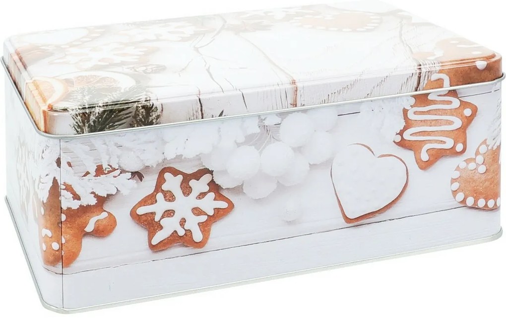 Súprava 3 vianočných plechových dóz Cookies