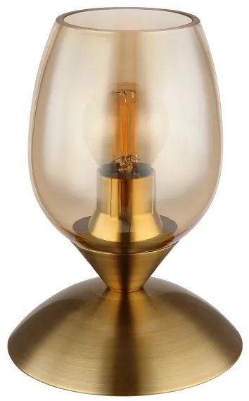 Globo 24007M - Stolná dotyková lampa KUWAITA 1xE14/25W/230V mosadz