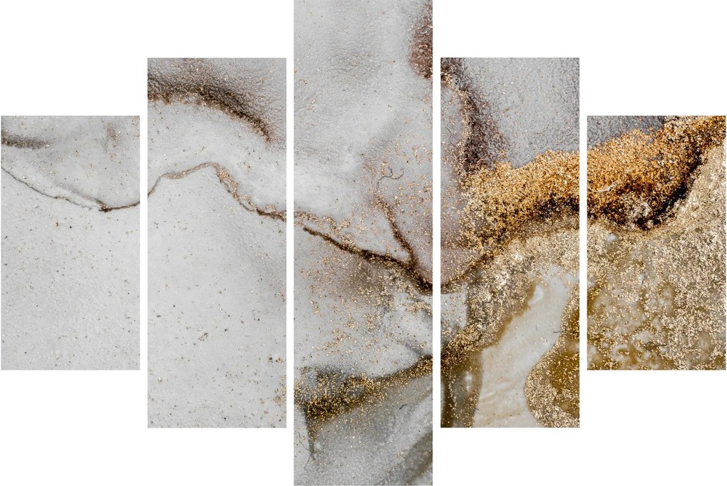 Obraz - Mramorový atrament (150x105 cm)