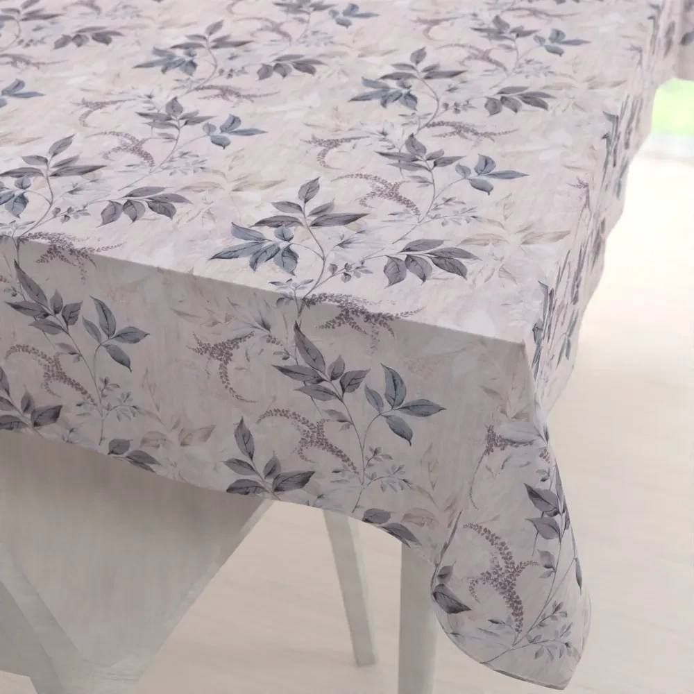 Biante Dekoračný obdĺžnikový obrus PML-053 Popínavé lístky na béžovom 120x140 cm