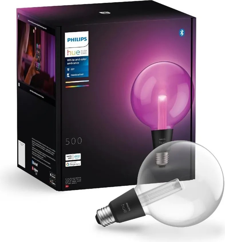 LED RGBW Stmievateľná žiarovka Philips Hue White And Color Ambiance E27/6,8W/230V