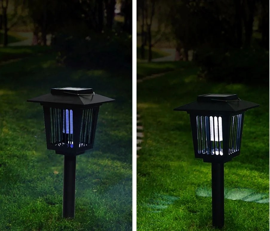 Bluegarden Rea, LED solárna lampa J-22 Black, OGR-02107