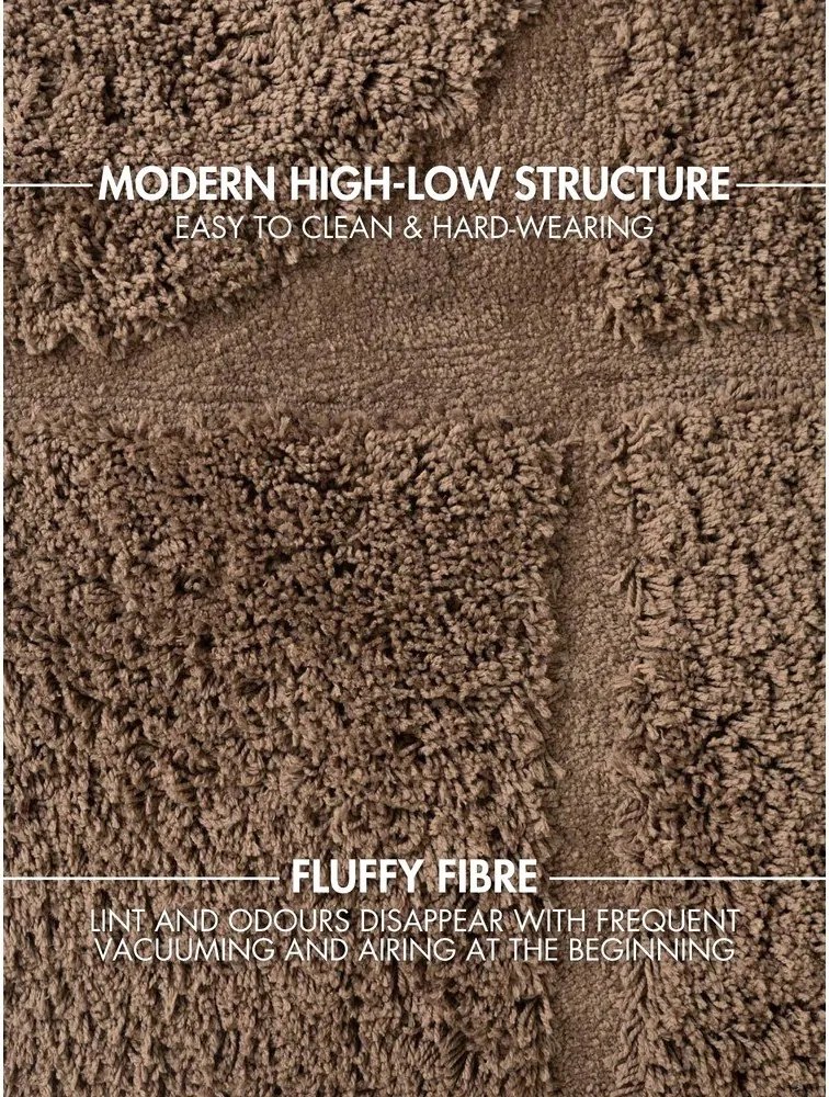 Hnedý ručne tkaný koberec 80x150 cm Lambeth Jasper – Ted Baker