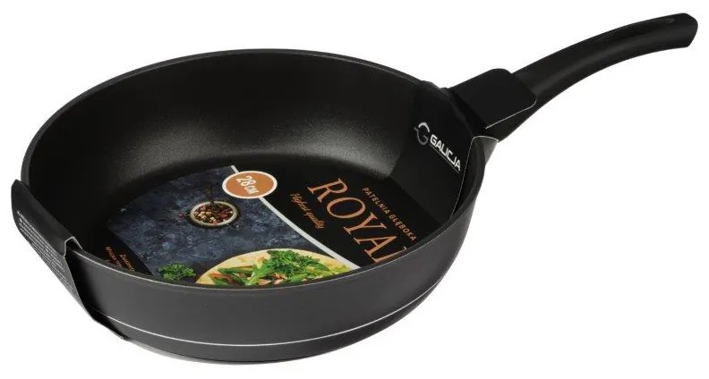 Hliníková panvica s nepriľnavým povrchom Royal 28 cm - čierna