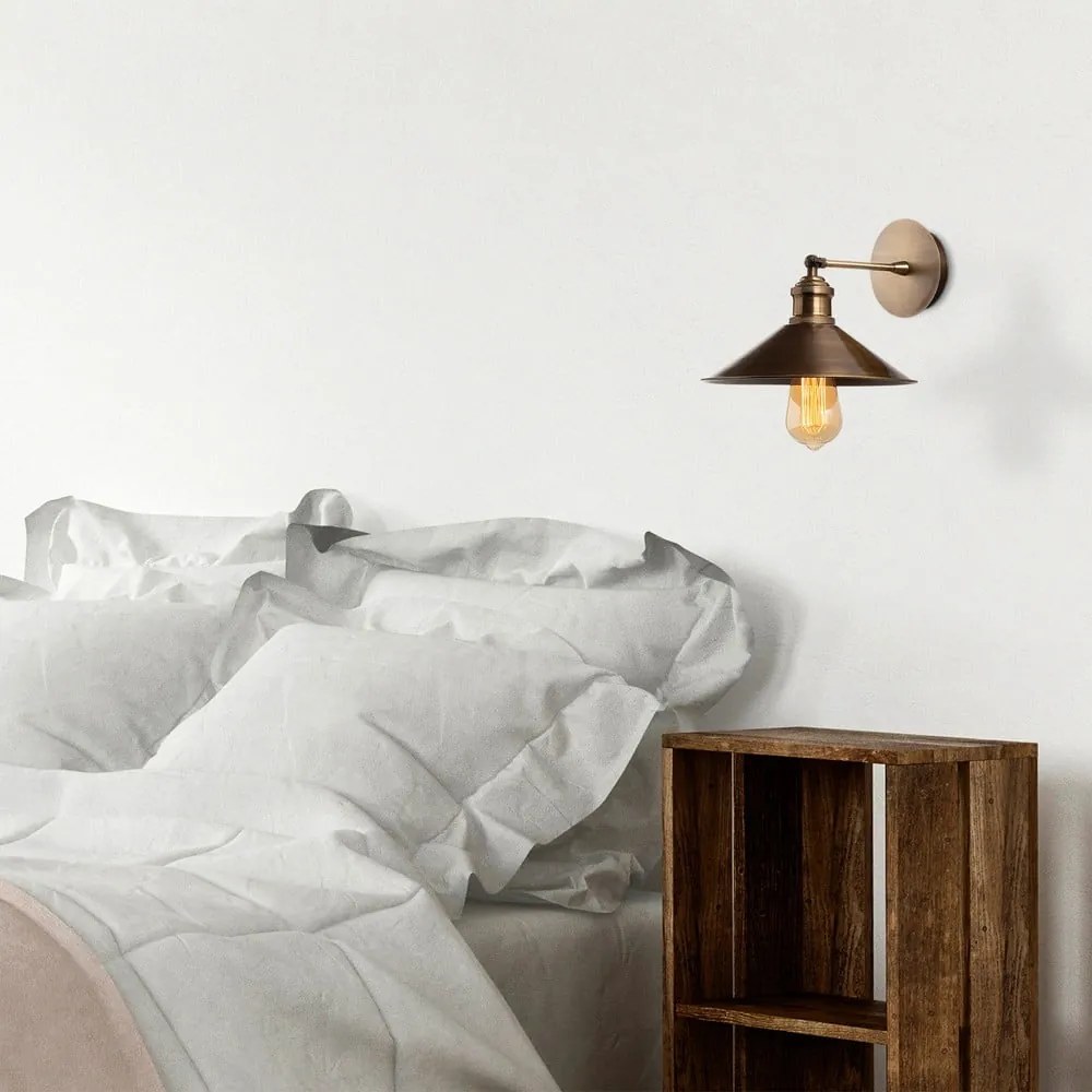 Nástenné svietidlo v zlatej farbe ø 24 cm Sivani – Opviq lights