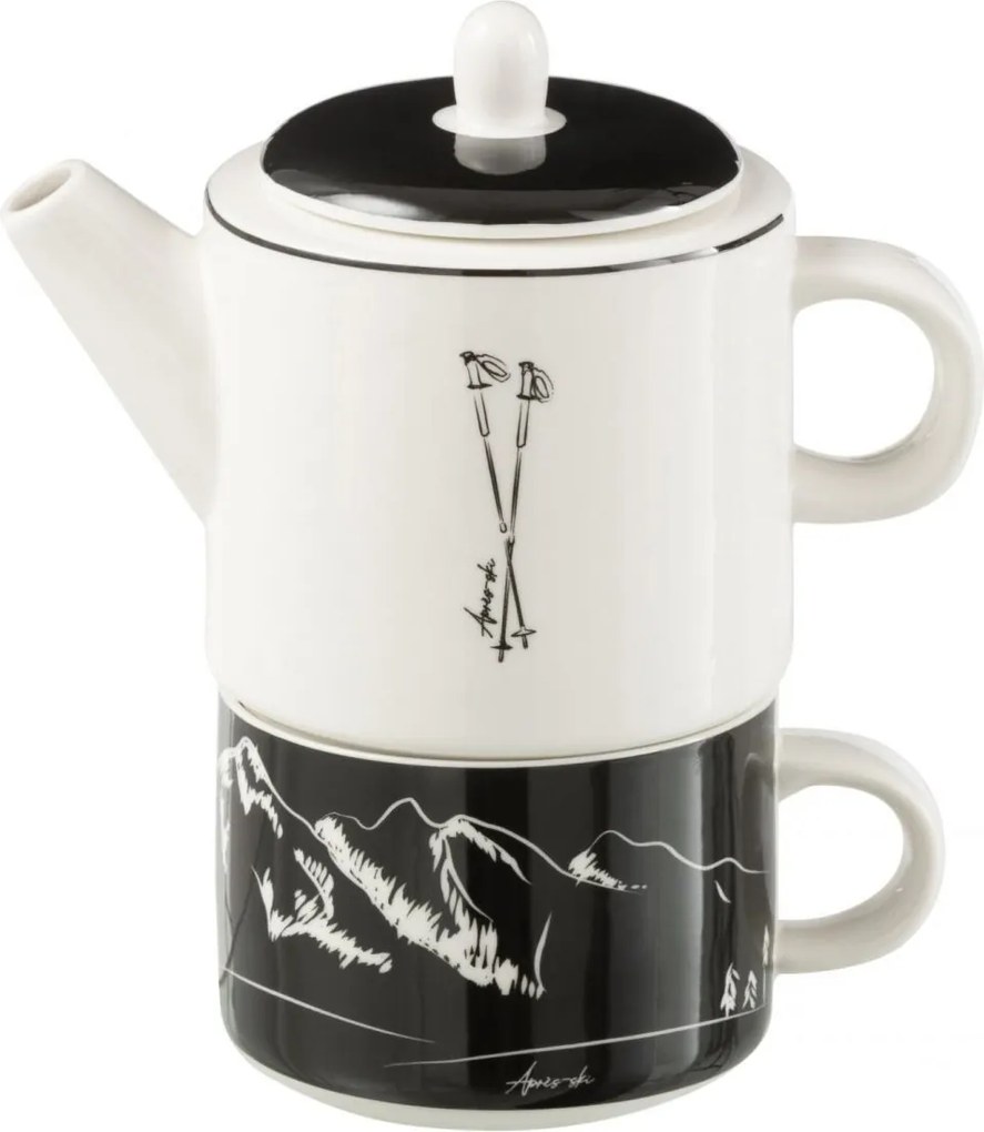 Darčeková sada kanvička Tea for One so šálkou Apres-ski - 780ml