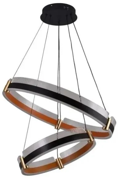 LED Stmievateľný luster na lanku LED/140W/230V 3000-6500K + diaľkové ovládanie