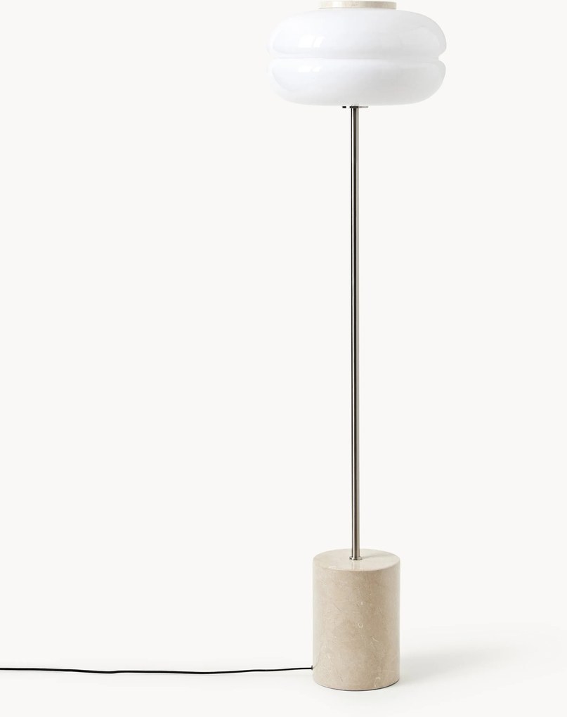 Stojacia lampa's mramorovým podstavcom Bun