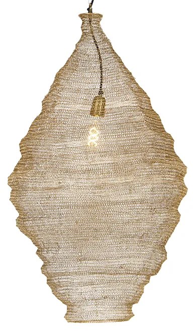 Orientálne závesné svietidlo zlaté 90 cm - Nidum