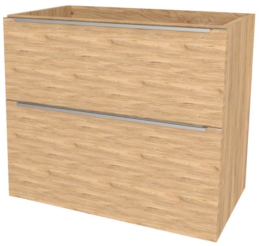 Mereo Mailo, kúpeľňová skrinka 81 cm, chróm madlo, Multidecor, Jaseň horský, MER-CN591SJASH