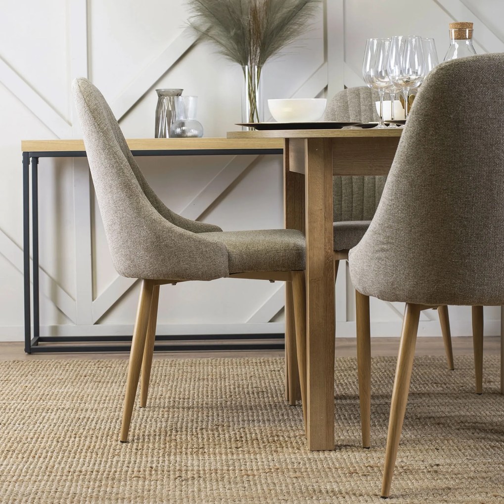 PROXIMA.store - Čalúnená jedálenská stolička TORINO FARBA: čierna