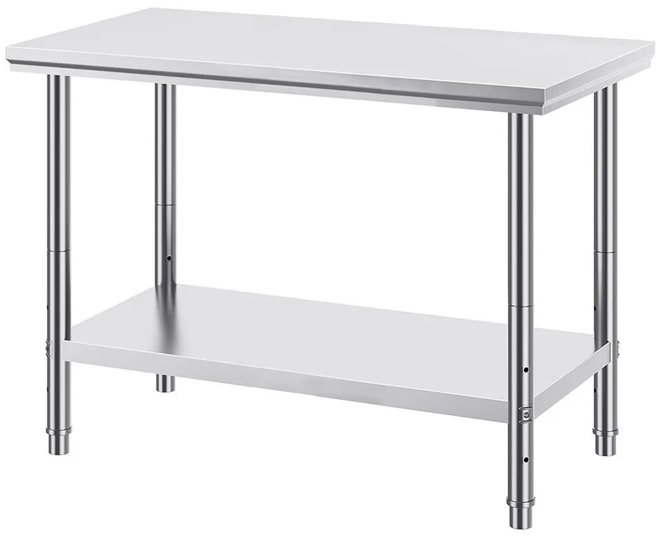 Kuchynský stôl z nehrdzavejúcej ocele