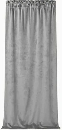 Velúrový záves SOFT VELVET sivý Rozmer: 140x300 cm