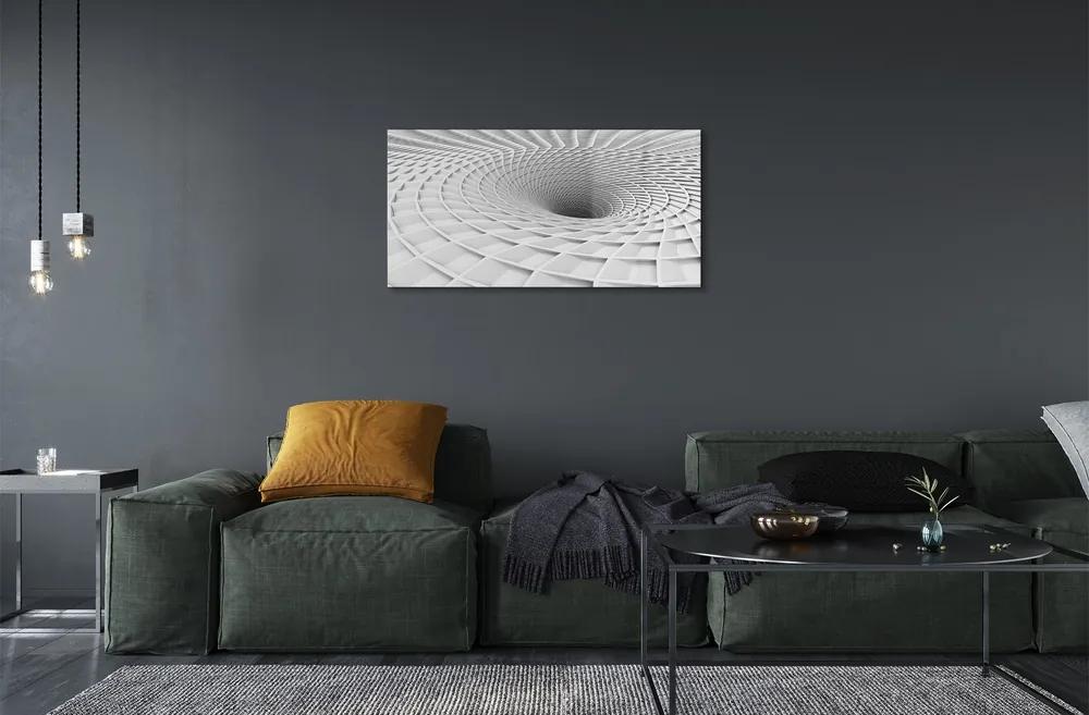 Sklenený obraz 3d geometrický násypka 140x70 cm