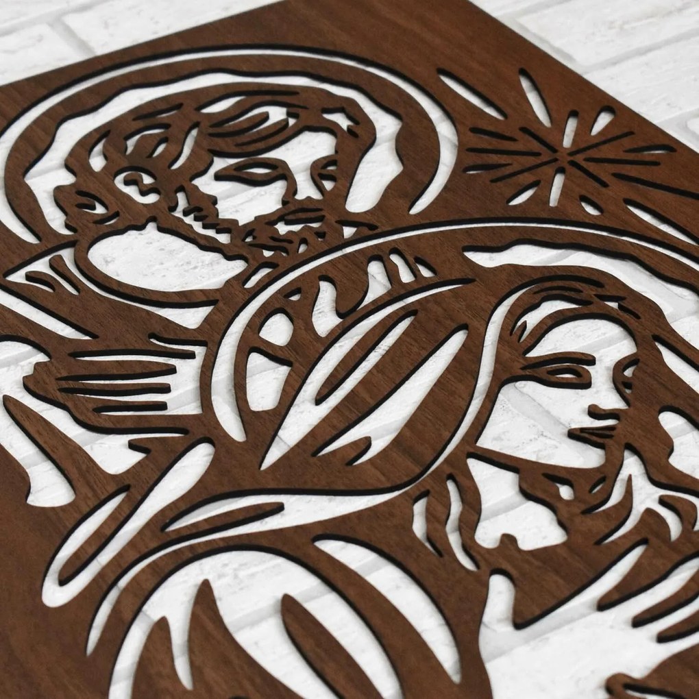 DUBLEZ | Obraz Svätej rodiny z dreva