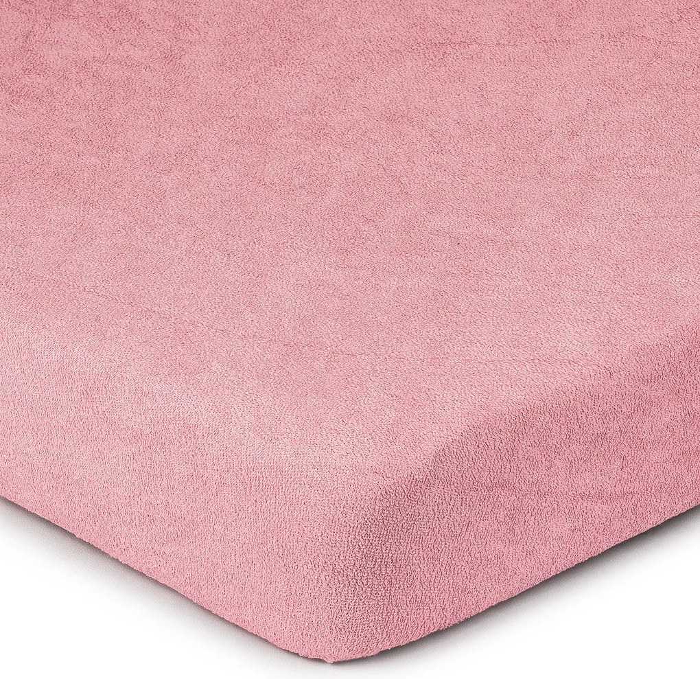 4Home Froté prestieradlo ružová, 90 x 200 cm
