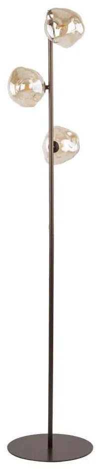 Stojacia lampa LAVA 3xG9/8W/230V bronzová/dymová béžová