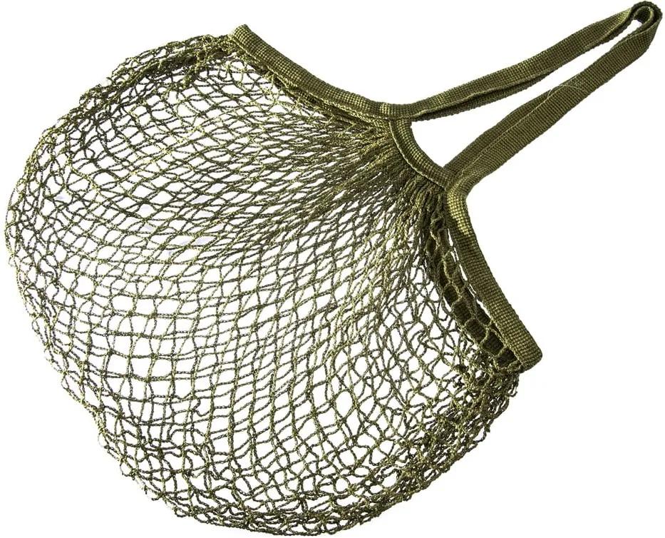 Olivovozelená sieťová nákupná taška Orion String