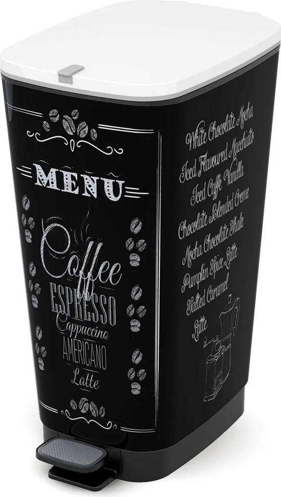KIS Odpadkový kôš Chic Bin L - Menu na kávu, 50 l