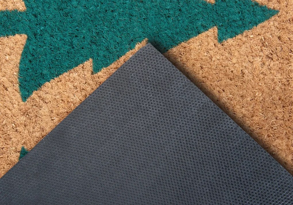 Rohožka 3 stromy zelená 105669 – na von aj na doma, 45x75, zelená, chodba / predsieň, Hanse Home